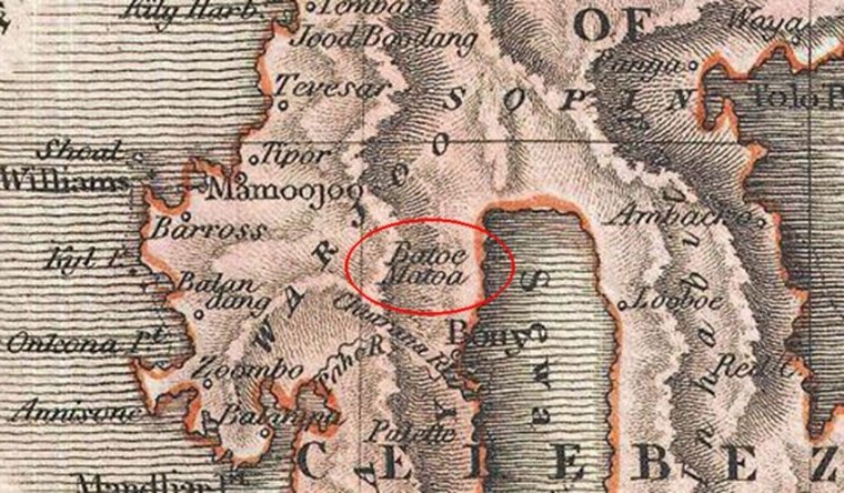 Pinkerton (1818) Map of the East Indies and Southeast (dokumen pribadi)