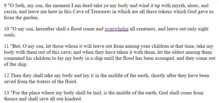 The Forgotten Books of Eden (1926) - The Second Book of Adam and Eve, Chapter VIII (dokpri)