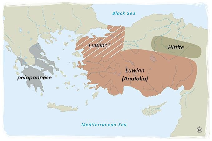 peta Pelopponnese dan luwian