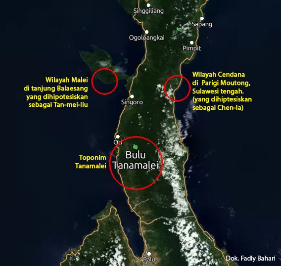 Hipotesis Cendana sebagai Chen-la lebih dikuatkan dengan keberadaan malei atau tanamalei yang identik dengan toponim Tan-mei-liu yang dalam kronik Cina disebut berada di sebelah barat Chen-la. (Dokpri)